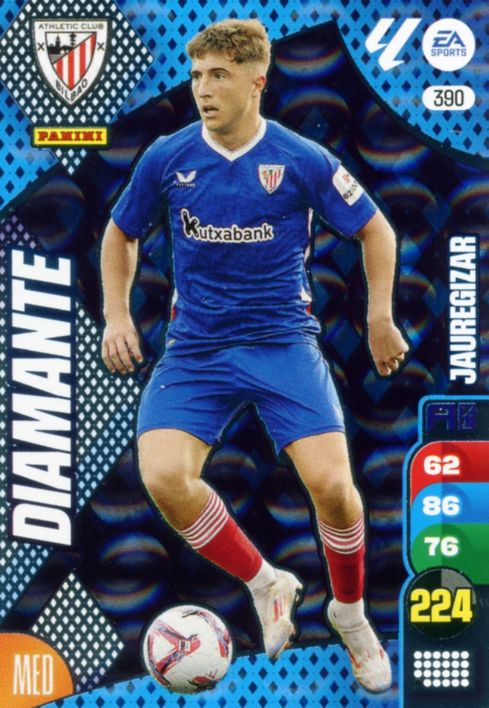 Panini Adrenalyn XL La Liga 2024/2025 - #390 - DIAMOND - JAUREGIZAR - 1st Edition, RAW Chrome