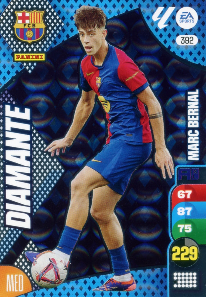 Panini Adrenalyn XL La Liga 2024/2025 - #392 - DIAMOND - MARC BERNAL - 1st Edition, RAW Chrome