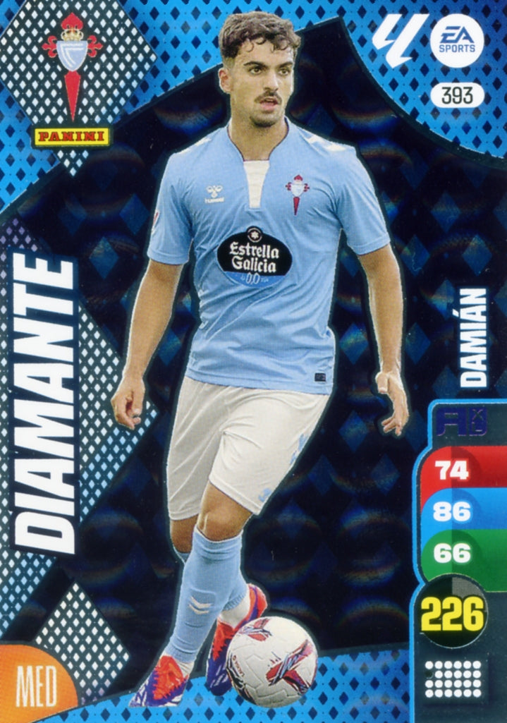 Panini Adrenalyn XL La Liga 2024/2025 - #393 - DIAMOND - DAMIAN - 1st Edition, RAW Chrome