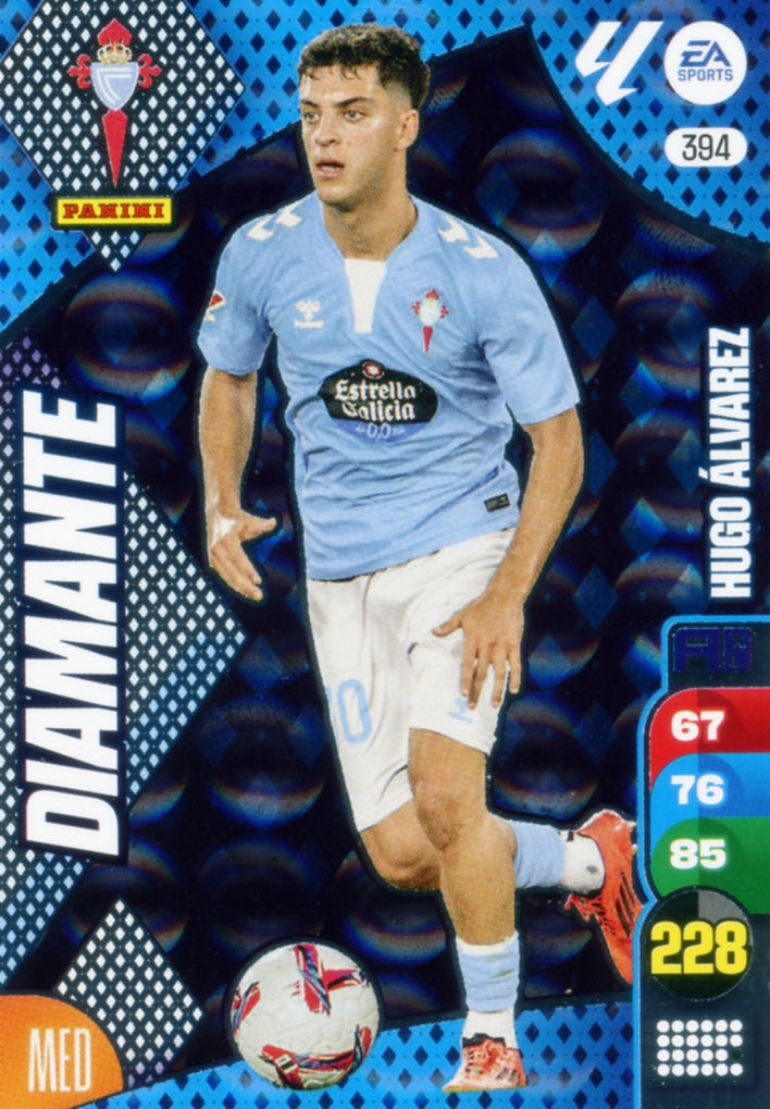 Panini Adrenalyn XL La Liga 2024/2025 - #394 - DIAMOND - HUGO ÁLVAREZ - 1st Edition, RAW Chrome