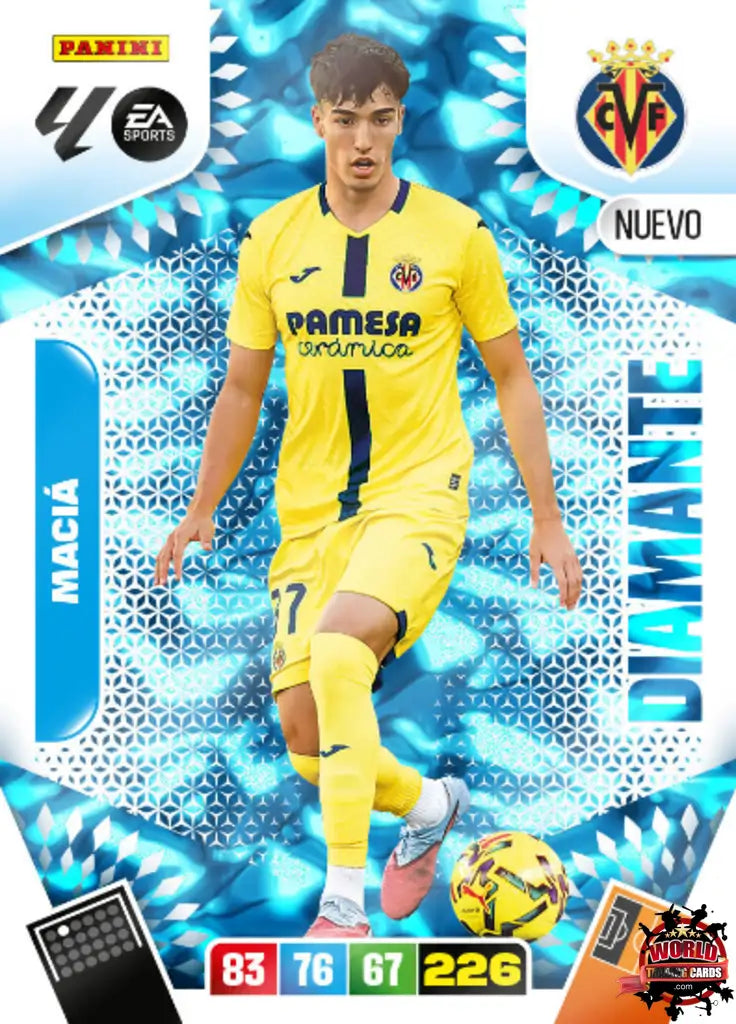 #DN02 | Panini | Adrenalyn XL | La Liga | 2025-2026 | Maciá | Villarreal CF | New Diamond