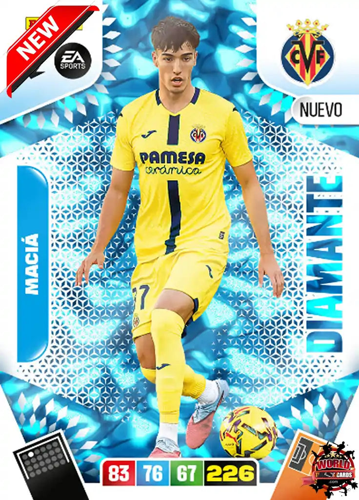 #DN02 | Panini | Adrenalyn XL | La Liga | 2025-2026 | Maciá | Villarreal CF | New Diamond