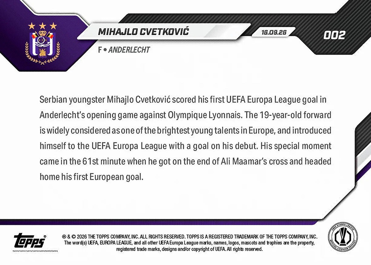 2026-27 | Topps | Now | UEFA Champions League | #004 | Brian Madjo | Base