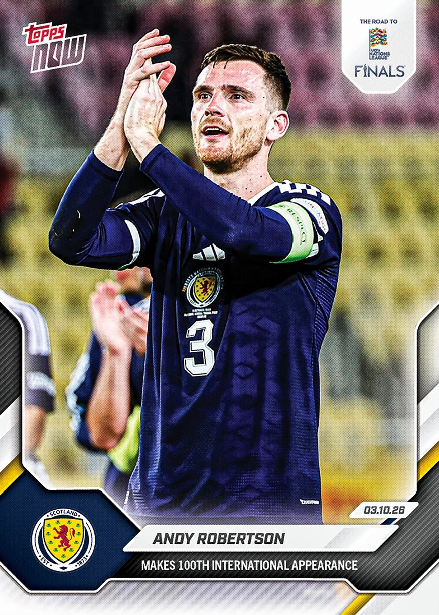 Topps | Now | UEFA Nations League | 2026-27 | #008 | Andy Robertson| Base