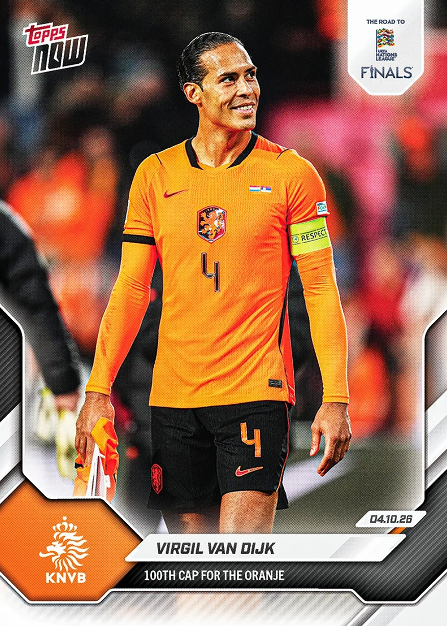 Topps | Now | UEFA Nations League | 2026-27 | #009 | Virgil Van Dijk| Base