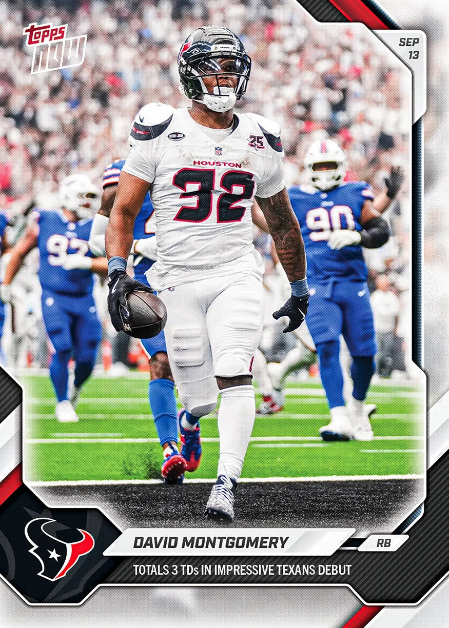 2026 | Topps | Now | NFL | #014 | David Montgomery | Base