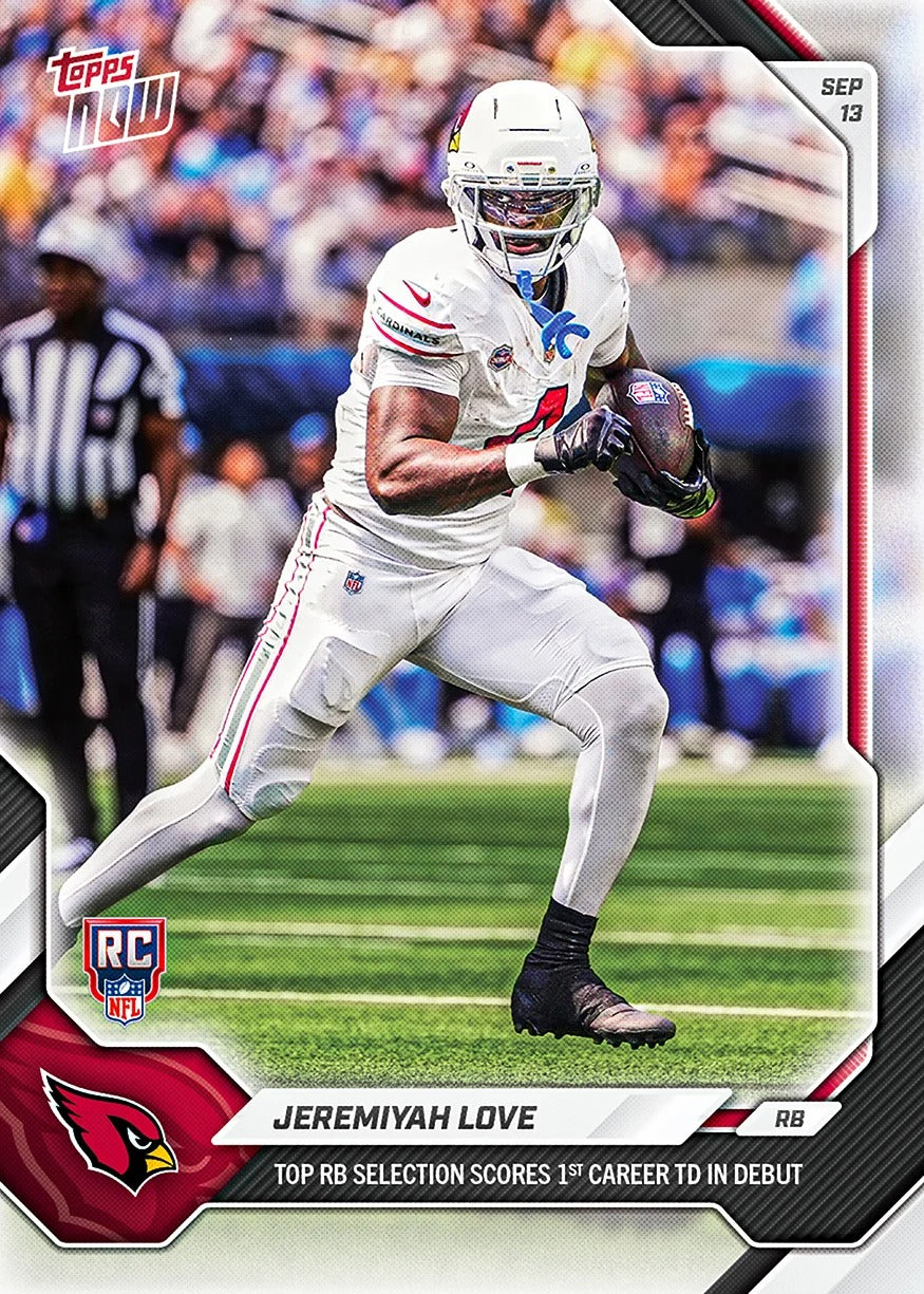 2026 | Topps | Now | NFL | #015 | Jeremiyah Love | Base