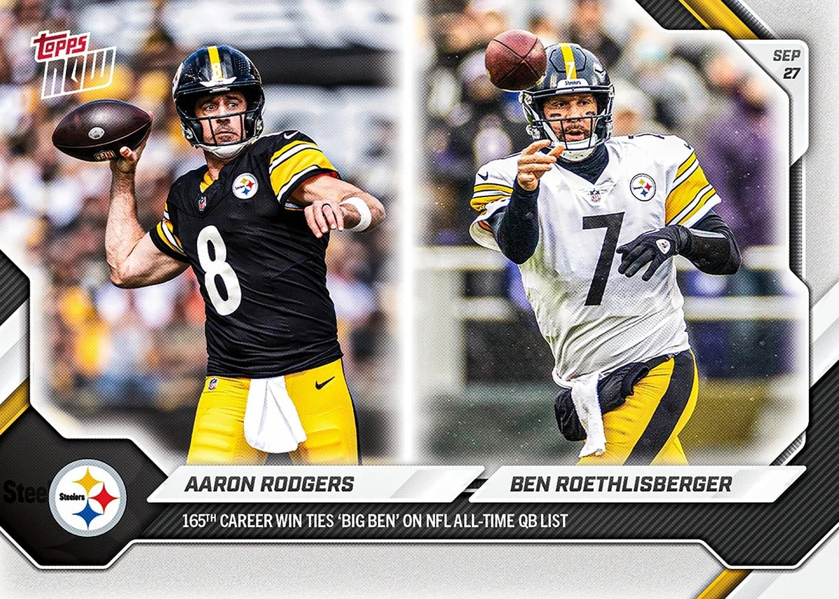 2026 | Topps | Now | NFL | #032 | Aaron Rodgers / Ben Roethlisberger | Base