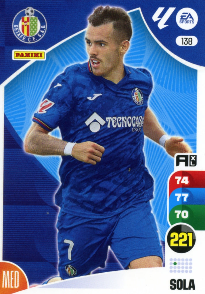 Panini Adrenalyn XL La Liga 2024/2025 - #138 - SOLA - GETAFE - 1ª Edición, Cromo RAW