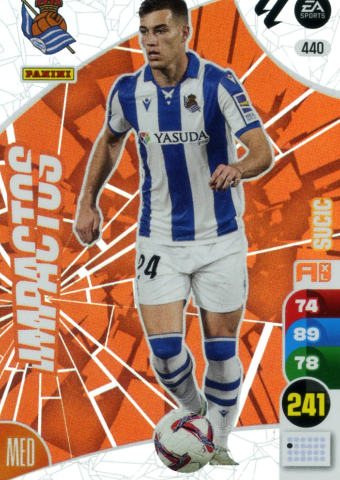 Panini Adrenalyn XL La Liga 2024/2025 - #440 - IMPACTS - SUCIC - 1st Edition, RAW Card