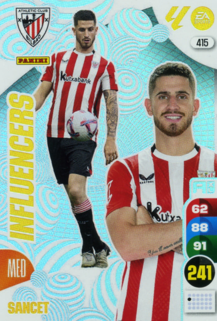 Panini Adrenalyn XL La Liga 2024/2025 - #415 - INFLUENCERS - SANCET - 1st Edition, RAW Card