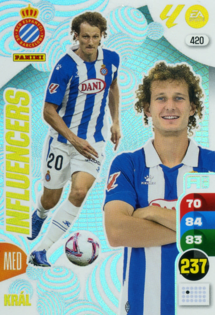 Panini Adrenalyn XL La Liga 2024/2025 - #420 - INFLUENCERS - KRÁL - 1st Edition, RAW Card
