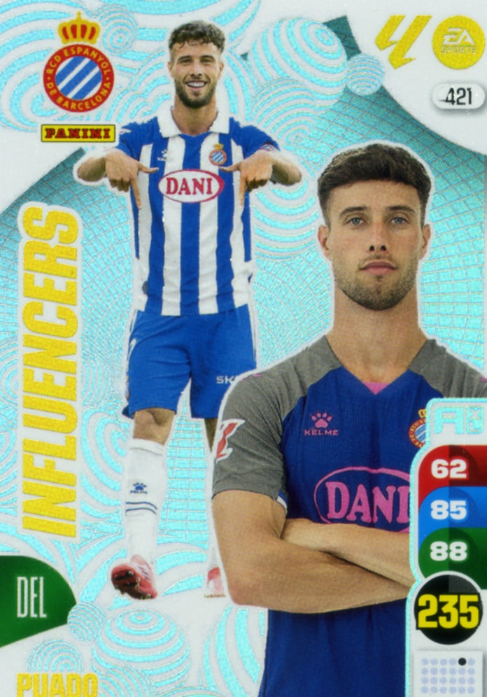 Panini Adrenalyn XL La Liga 2024/2025 - #421 - INFLUENCERS - PUADO - 1st Edition, RAW Chrome
