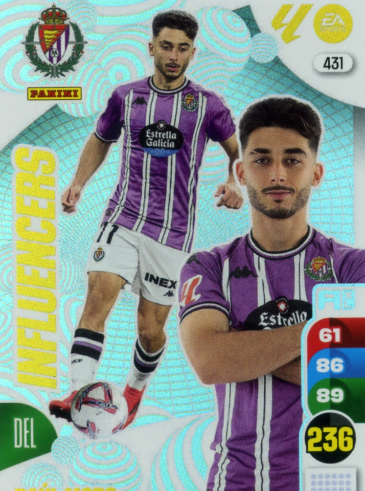 Panini Adrenalyn XL La Liga 2024/2025 - #431 - INFLUENCERS - RAUL MORO - 1st Edition, RAW Chrome