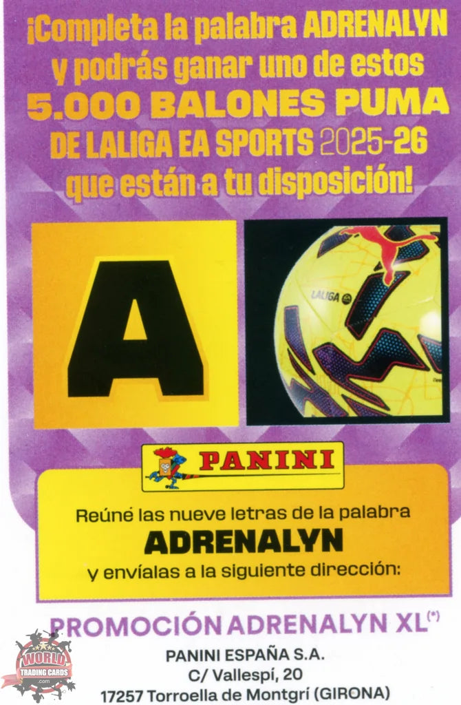 #LBA | Adrenalyn XL | La Liga | 2025-2026 | Letra Balón - A |  | Letra Balón