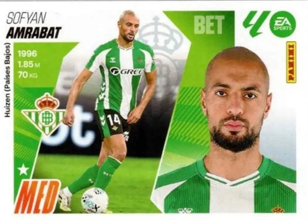 Amrabat - Panini Liga Este - 2025-2026 - UF55 - 4ª Edicion - Ultimos Fichajes