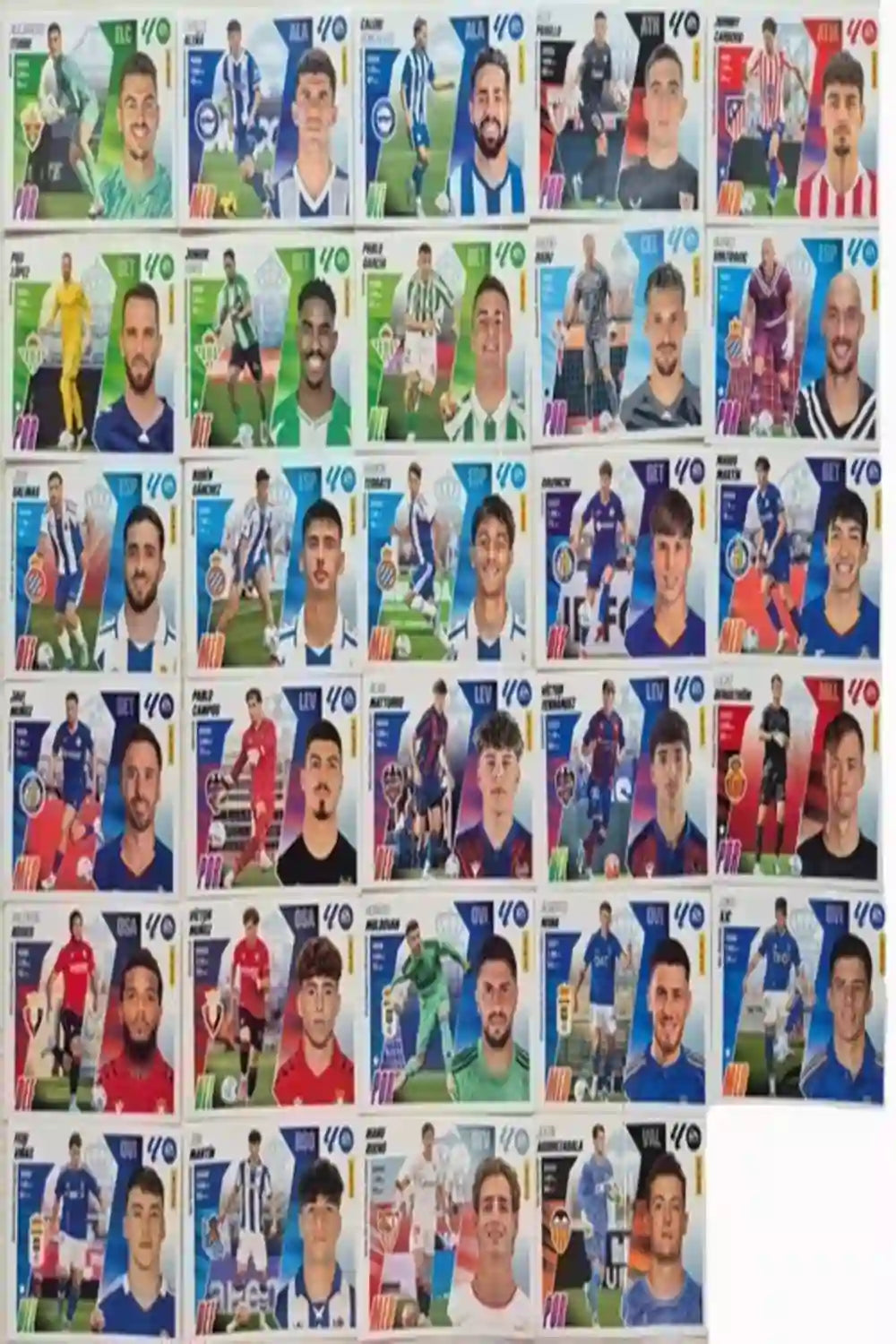 Liga Este 2025-26 - LOTE COMPLETO 60 CROMOS SEGUNDA EDICIÓN PANINI 2ªEDICION