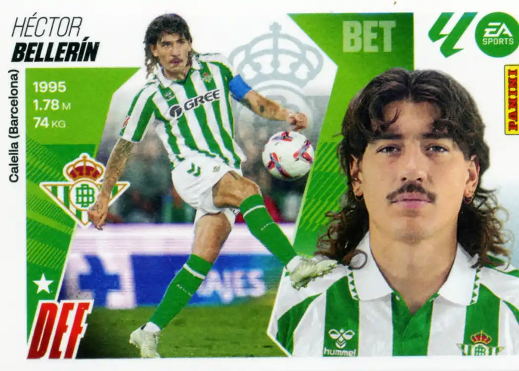 Cromo Trading Card Fútbol-Bellerin-Real Betis-Panini Liga Este 2025-2026-9Bis-Coloca