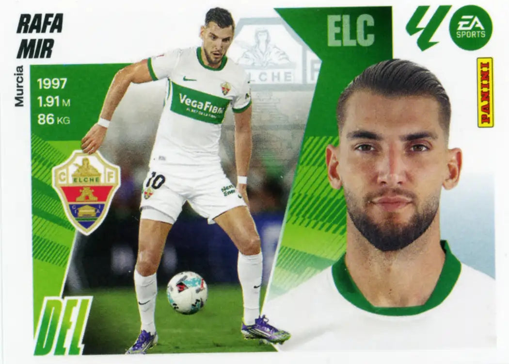 Cromo Trading Card Fútbol-Rafa Mir-Elche CF-Panini Liga Este 2025-2026-17Bis-Coloca