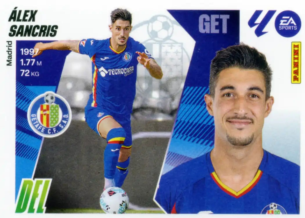 Cromo Trading Card Fútbol-Alex Sancris-Getafe CF-Panini Liga Este 2025-2026-20Bis-Coloca