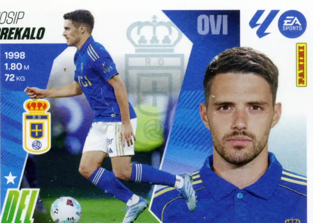 Cromo Trading Card Fútbol-Brekalo-Real Oviedo-Panini Liga Este 2025-2026-19Bis-Coloca