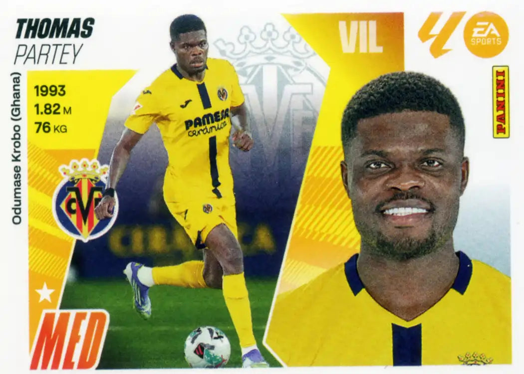 Cromo Trading Card Fútbol-Thomas-Villarreal CF-Panini Liga Este 2025-2026-14Bis-Coloca