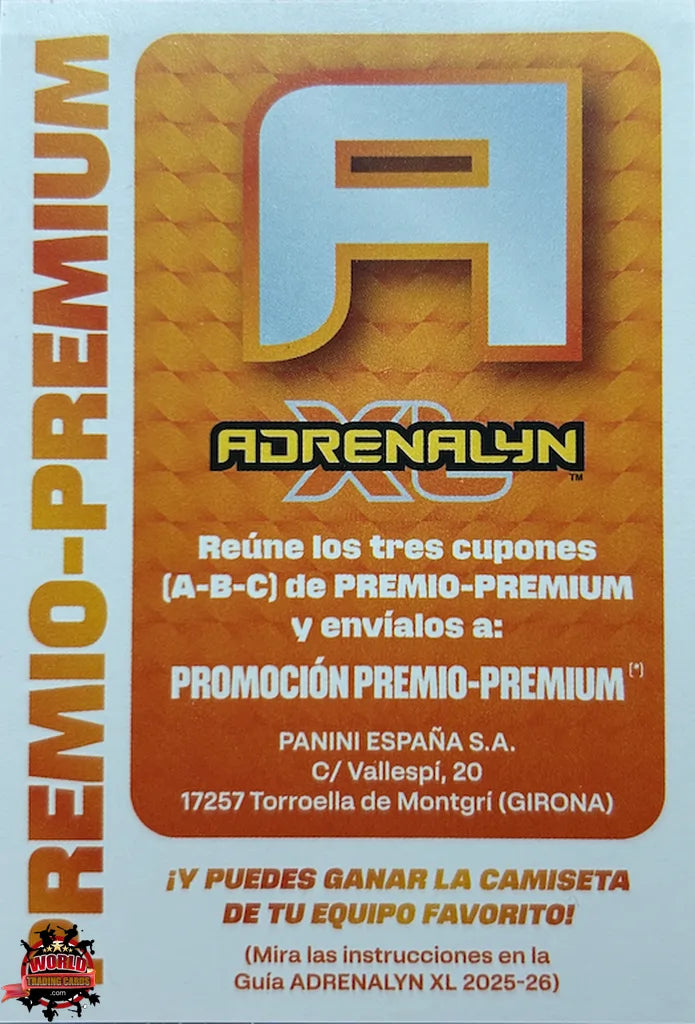 #LPPA | Adrenalyn XL | La Liga | 2025-2026 | Letra Premio Premium - A |  | Letra Premio Premium