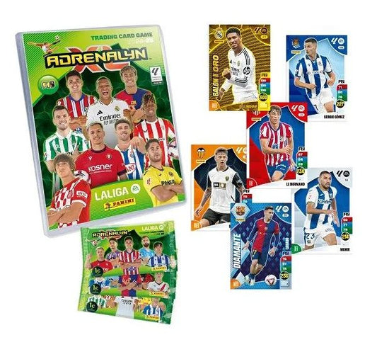 Panini Adrenalyn XL La Liga 2024/2025 - MEGA PACK DE LANZAMIENTO - ARCHIVADOR + 4 SOBRES