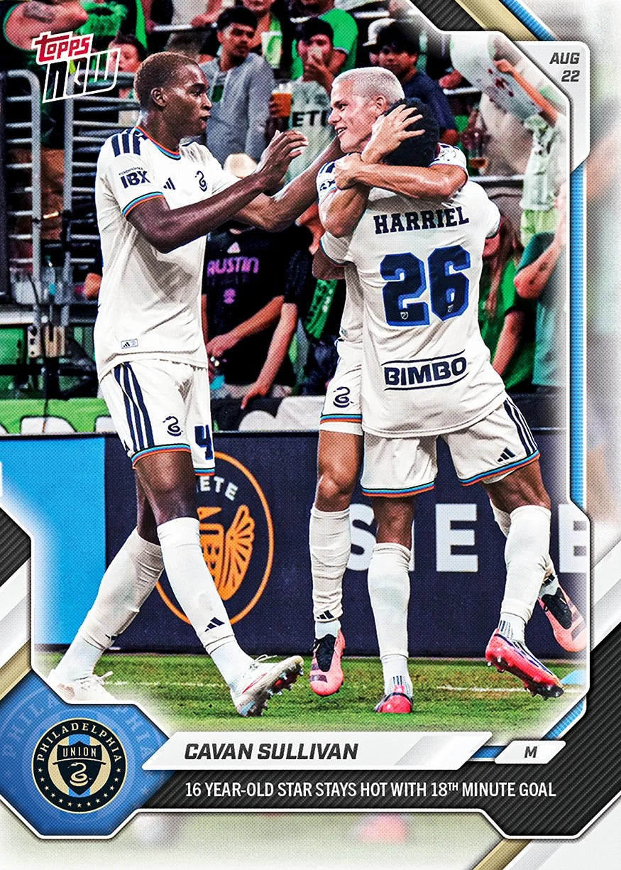 2026 | Topps | Now | MLS | #069 | Cavan Sullivan | Base | Print Run 1299