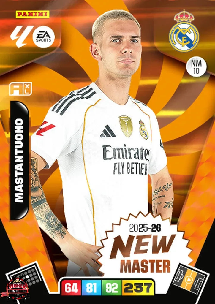 #NW/010 | Adrenalyn XL | La Liga | 2025-2026 | Mastantuono | Real Madrid | New Master