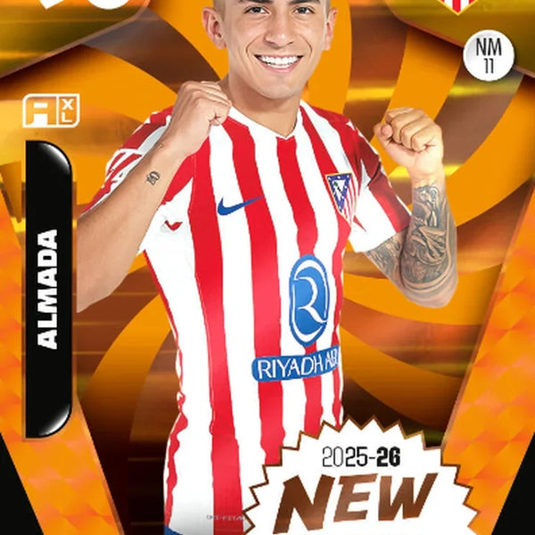 Chrome Trading Card Football-Almada-Atlético de Madrid-Panini