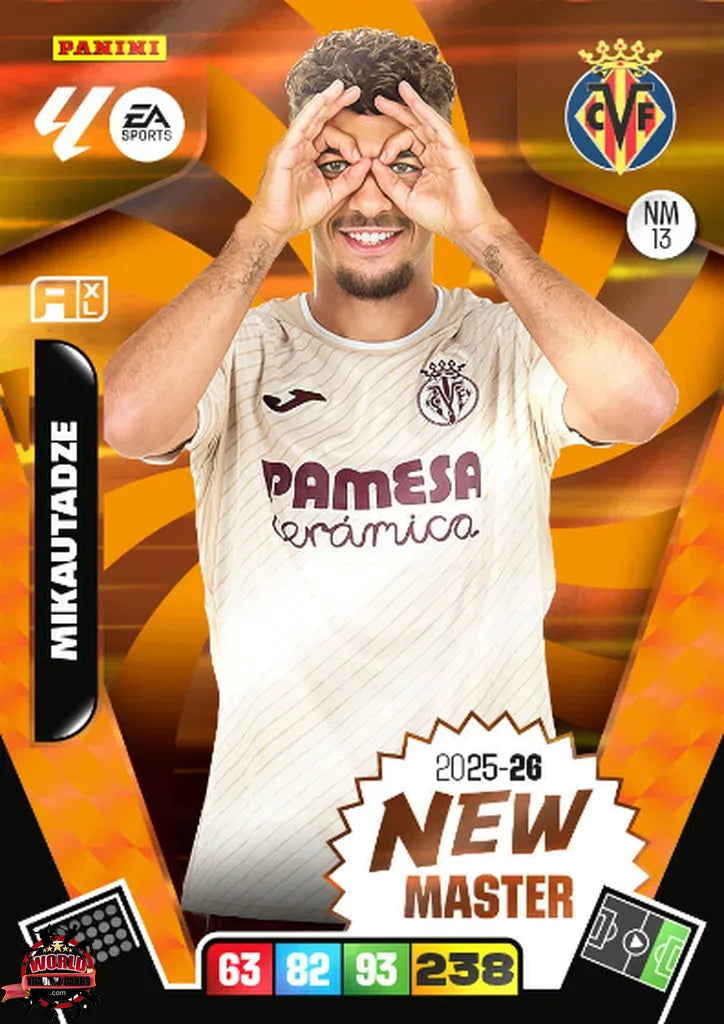 #NW/013 | Adrenalyn XL | La Liga | 2025-2026 | Mikautadze | Villarreal CF | New Master