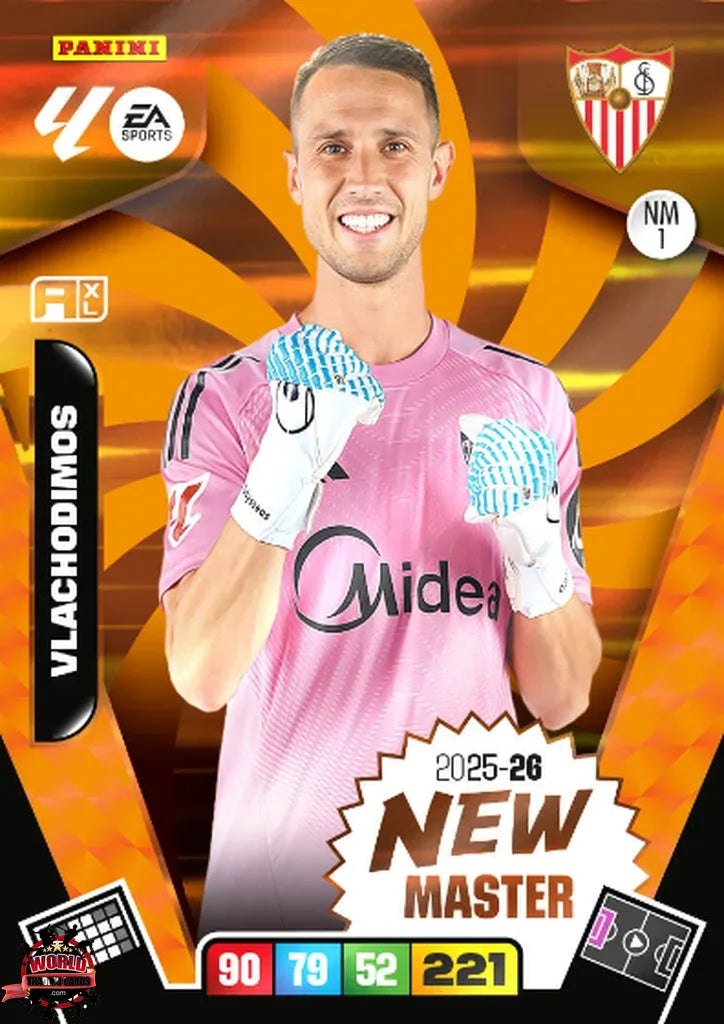 Vlachodimos - Sevilla FC - Panini Adrenalyn XL - 2025-2026 - NW/1 - New Master