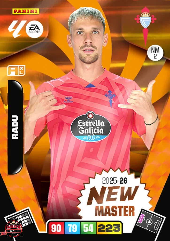 #NW/02 | Adrenalyn XL | La Liga | 2025-2026 | Radu | RC Celta | New Master