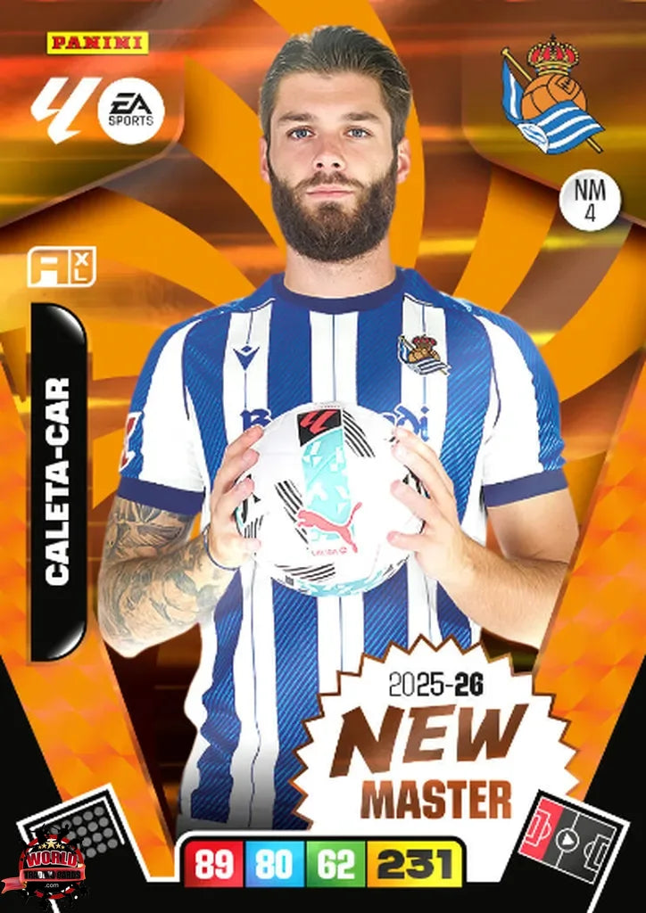 #NW/04 | Adrenalyn XL | La Liga | 2025-2026 | Caleta-Car | Real Sociedad | New Master
