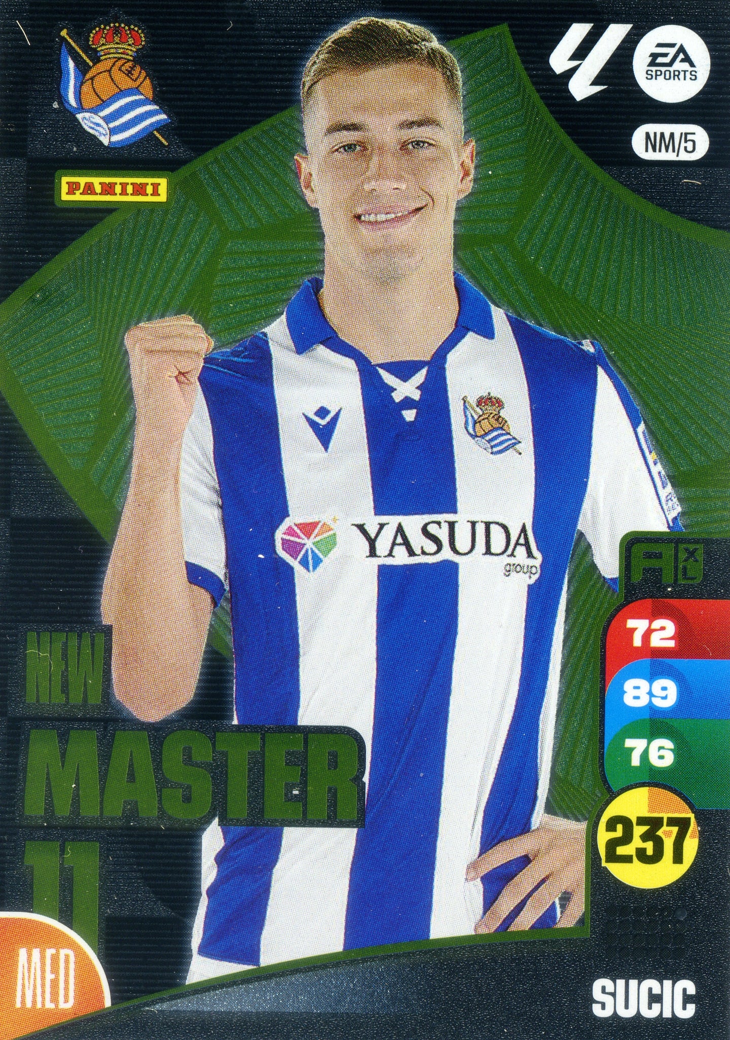 Panini Adrenalyn XL La Liga 2024/2025 - #NM/05 - NEW MASTER 11 - SUCIC - 1st Edition, RAW Chrome
