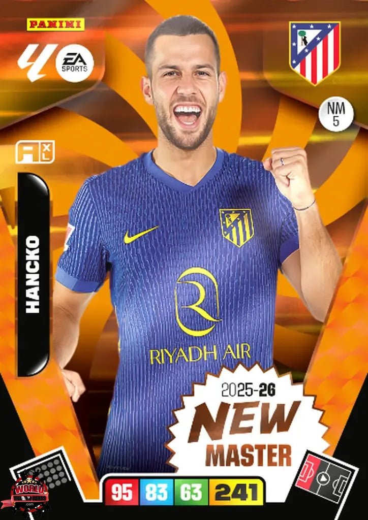 #NW/05 | Adrenalyn XL | La Liga | 2025-2026 | Hancko | Atlético de Madrid | New Master