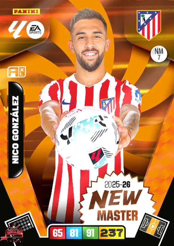 #NW/07 | Adrenalyn XL | La Liga | 2025-2026 | Nico González | Atlético de Madrid | New Master