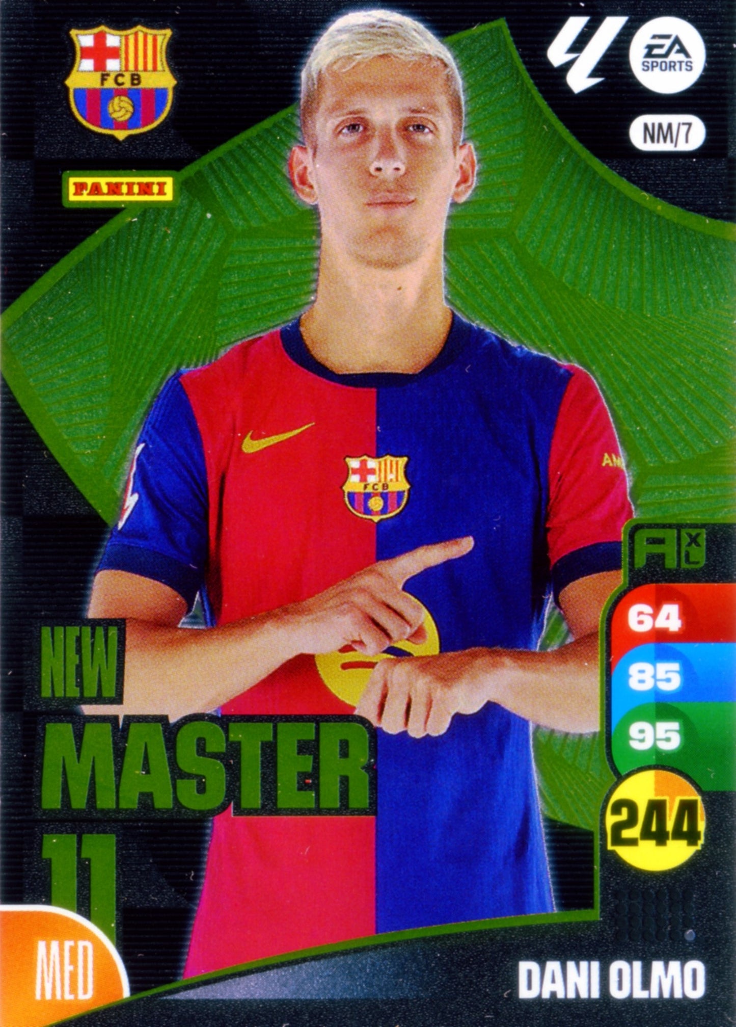 Panini Adrenalyn XL La Liga 2024/2025 - #NM/07 - NEW MASTER 11 - DANI OLMO - 1ª Edición, Cromo RAW