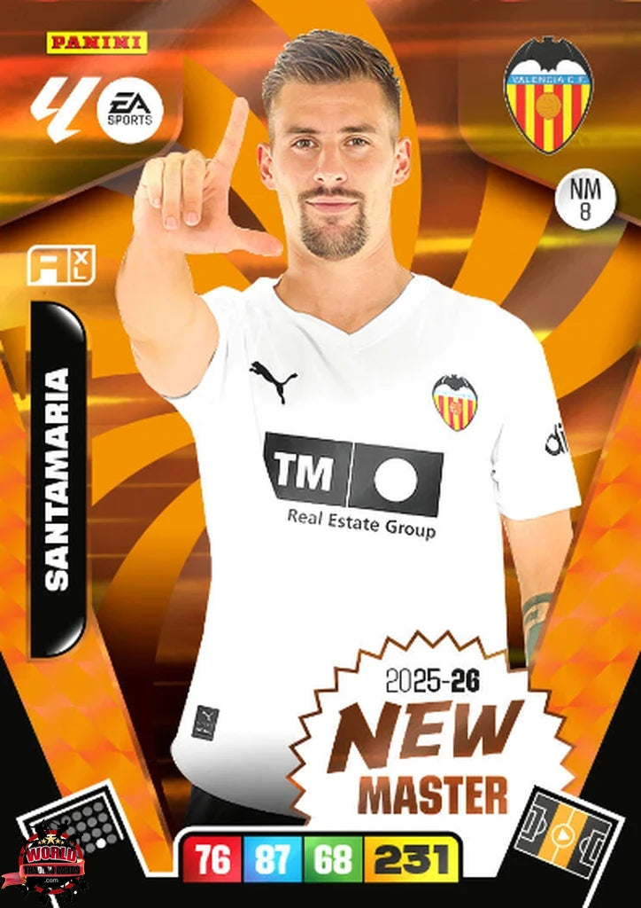 #NW/08 | Adrenalyn XL | La Liga | 2025-2026 | Santamaría | Valencia CF | New Master