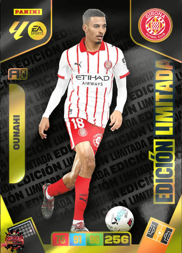 Ounahi - Girona FC - Panini Adrenalyn XL - 2025-2026 - RJ - Edición Limitada