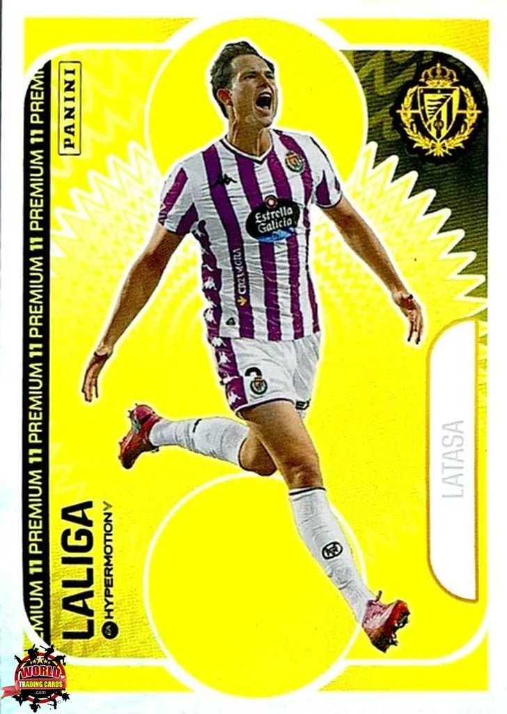 Cromo Trading Card Fútbol-Latasa-Real Valladolid CF-Panini La Liga HypermotionV 2025-2026-OP10-Once Premium
