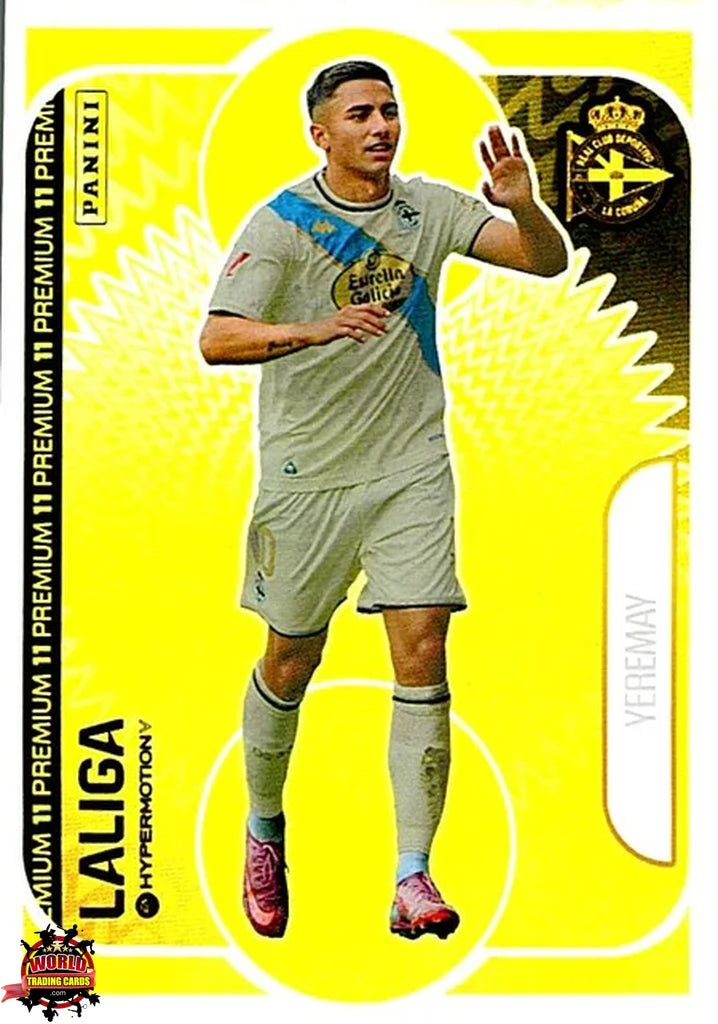 Cromo Trading Card Fútbol-Yeremay-RC Deportivo-Panini La Liga HypermotionV 2025-2026-OP04-Once Premium