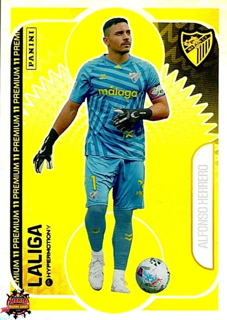 Cromo Trading Card Fútbol-Alfonso Herrero-Málaga CF-Panini La Liga HypermotionV 2025-2026-OP07-Once Premium