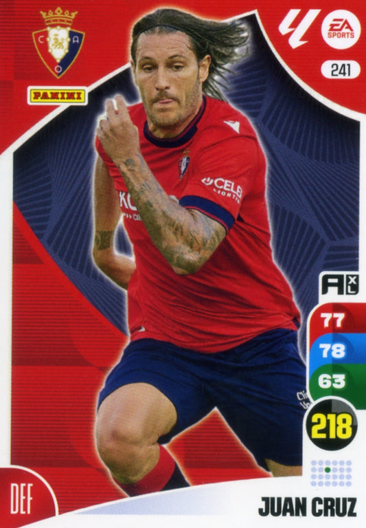 Panini Adrenalyn XL La Liga 2024/2025 - #241 - Juan Cruz - OSASUNA - 1st Edition, RAW Chrome