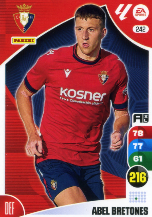 Panini Adrenalyn XL La Liga 2024/2025 - #242 - Abel Bretones - OSASUNA - 1st Edition, RAW Chrome