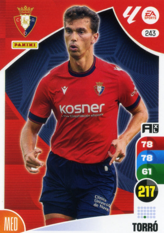 Panini Adrenalyn XL La Liga 2024/2025 - #243 - Torró - OSASUNA - 1st Edition, RAW Chrome
