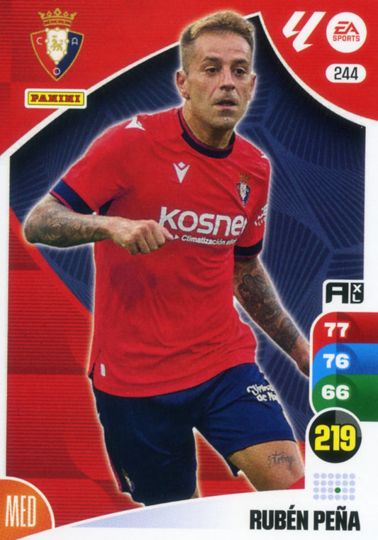 Panini Adrenalyn XL La Liga 2024/2025 - #244.  Rubén Peña - OSASUNA - 1ª Edición, Cromo RAW