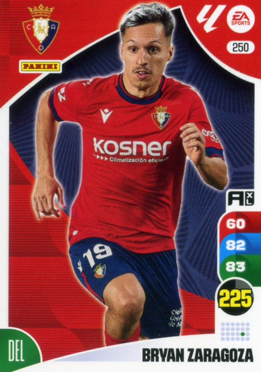 Panini Adrenalyn XL La Liga 2024/2025 - #250.  Bryan Zaragoza - OSASUNA - 1ª Edición, Cromo RAW