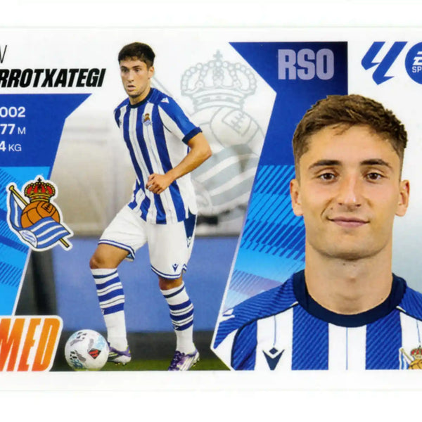 Chrome Trading Card Football-Gorrotxategi-Real Sociedad-Panini